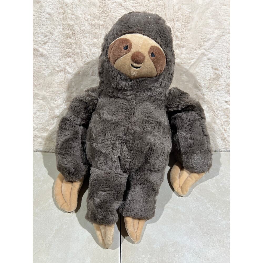 GiggleScape Sloth Plush Stuffed Animal Gray Soft Cuddly NWOT